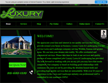 Tablet Screenshot of luxurylawnandlandscaping.com